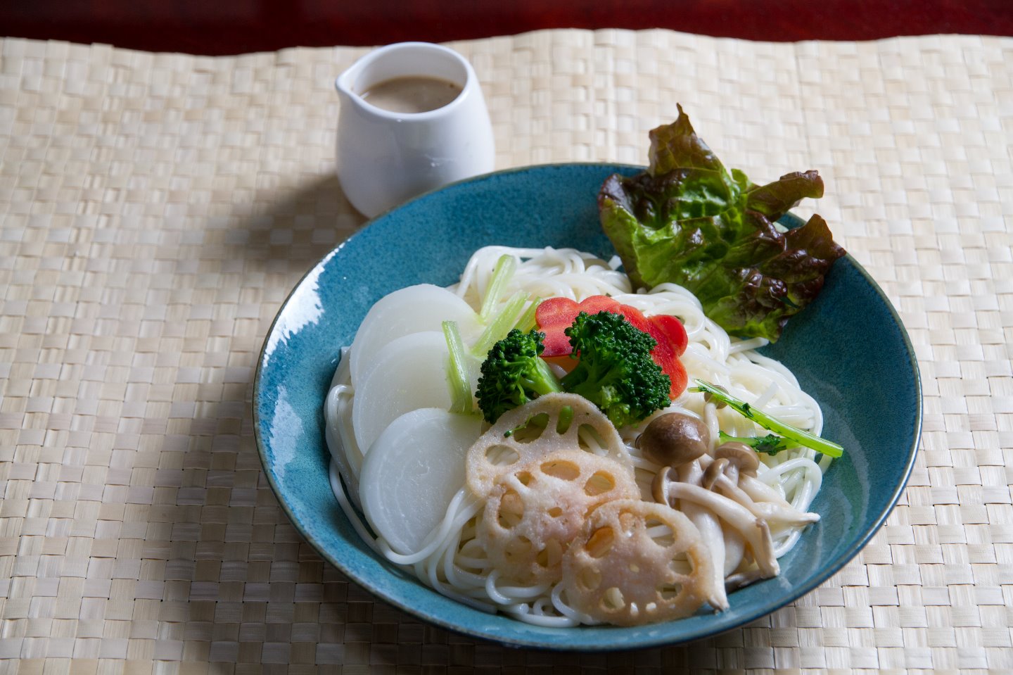 冬の温野菜と太麺サラダ