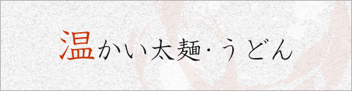 温かい太麺・うどん