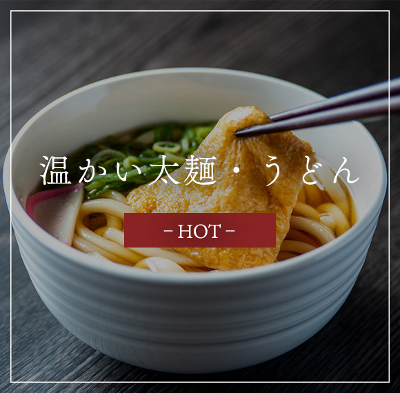 温かい太麺・うどん